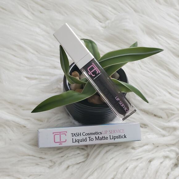 TASH Cosmetics Lip Service Black Liquid To Matte Lipstick #20 - Picture 1 of 5